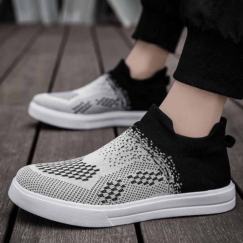 Fashion Men's Casual Walking Shoes Slip on Running Shoes Breathable Lightweight Comfortable Fashion Non Slip Sneakers for Men