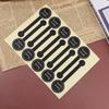 100Pcs Adhesive Long Style Handmade Cake Packaging Sealing Label Kraft Sticker