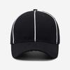 Adjustable Professional Referee Baseball Cap Black / White Peak Cap for Soccer Match  Women