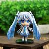 Anime New Hatsune Miku Figure Mini Character Ornaments Kawai Pink Green Hatsune Home desk Decoration Adult kid Birthday Gift