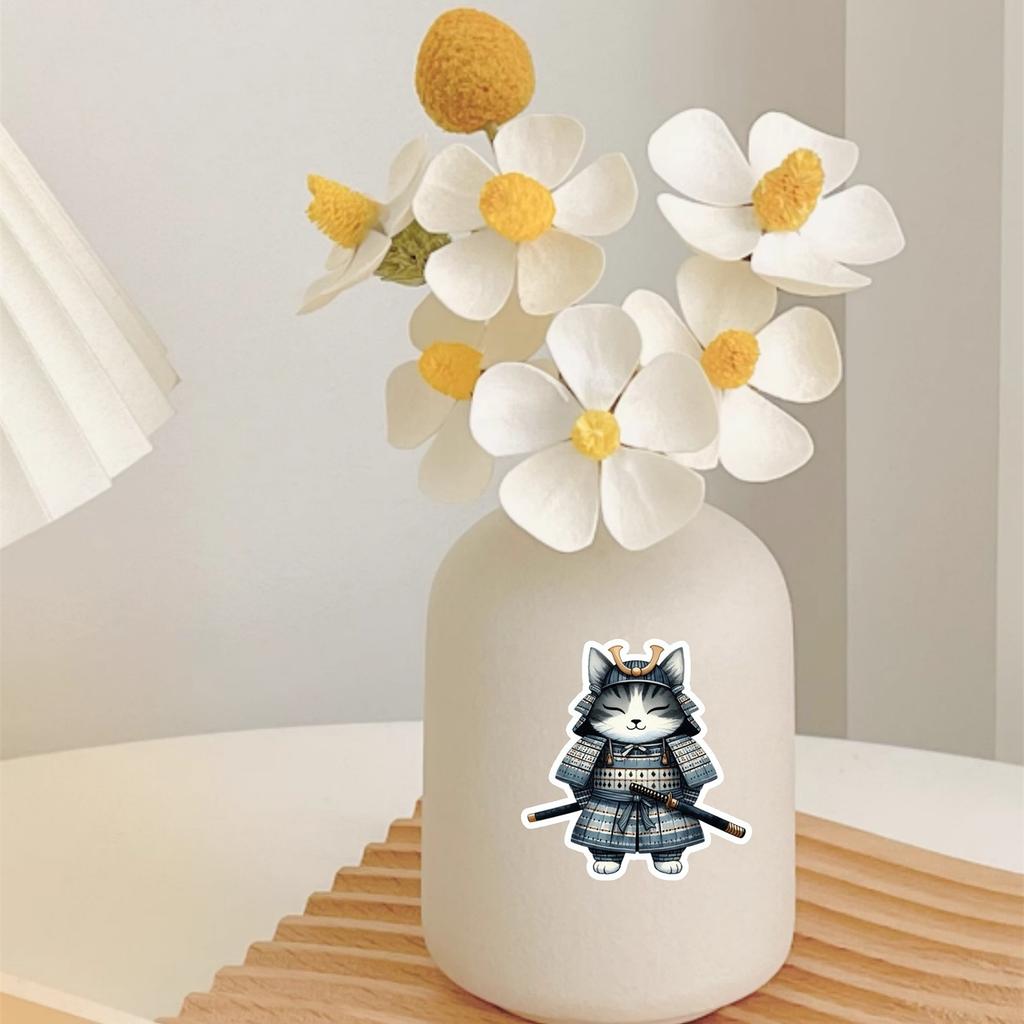 20pcs Watercolor Cute Japanese Cat Lucky Cat Stickers DIY Scrapbook Diary Decoration Album Style Stationery Journal Supplies
