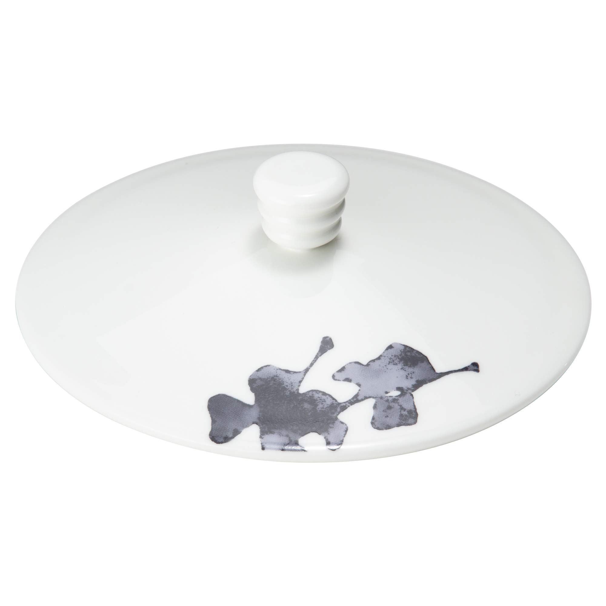 

NARUMI Cup with Lid, Black Plant Design, 10.5cm, Soup, Made in Japan, 51230-27652