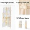 Wardrobe Compressed Storage Board Closet Space Saver Compression Strap for Down Jacket Coat Sweater Travel Clothes Organizer Bag