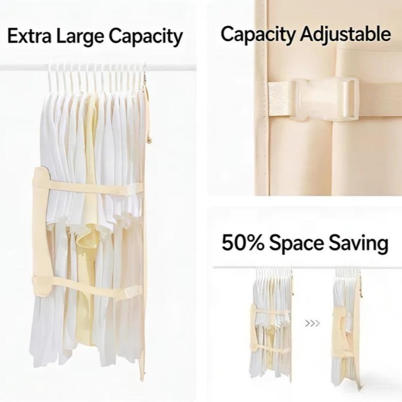 Wardrobe Compressed Storage Board Closet Space Saver Compression Strap for Down Jacket Coat Sweater Travel Clothes Organizer Bag