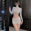 Sexy Underwear Leaking Milk Hot Secretary Outfit Sexy Female Split Uniform Temptation Suit Pure Desire Free Os
