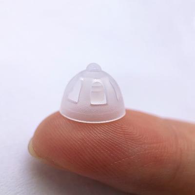 10 ks Zásuvné špunty do uší pro sluchadla Bílé silikonové otevřené koncovky do uší Vyměnitelné příslušenství pro sluchadla 8/10 mm Sluchové vady