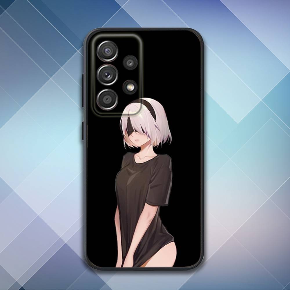 N-Nier 2B A-Automata Phone Case For Samsung S25,S24,S21,S22,S23,S30,Ultra,S20,Plus,Fe,Lite,Note,10,9,5G Black Cover