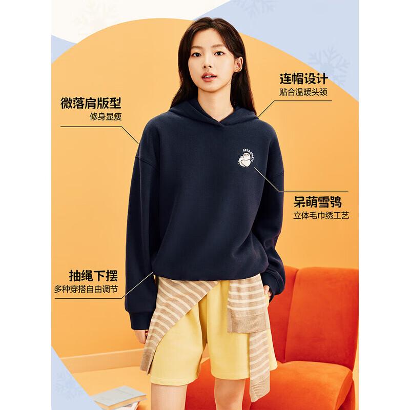 ANTA Women s Snow Owl Fleece Hoodie L