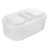 Spice Storage Box Dampproof Plastic Seasoning Condiment Container Kitchen Divided Compartment Box with Lid for Pepper