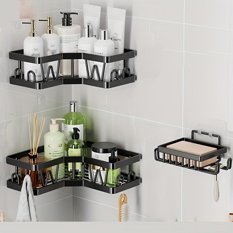 Многофункциональная настенная полка для хранения ванной комнаты из 5 предметов — фото 5