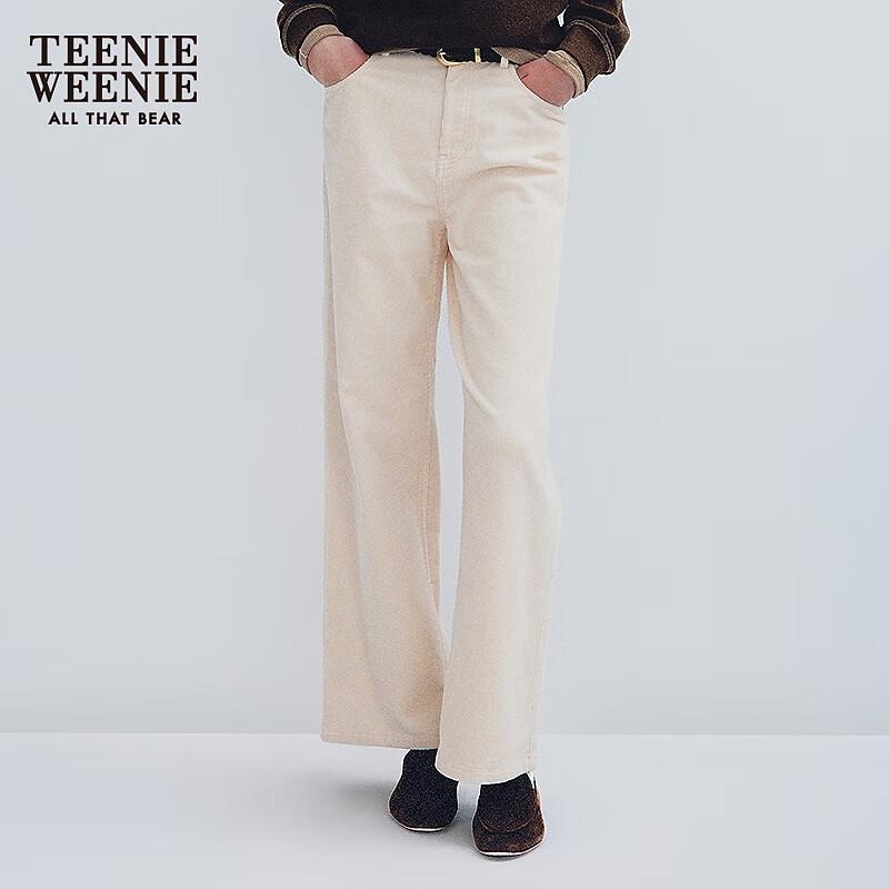 Teenie Weenie Women's Corduroy High-Waist Straight Pants