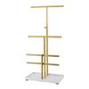 Jewelry Holder Stand 3 Tier Necklaces Earrings Bracelets Rings Metal Display Organizer with Tray