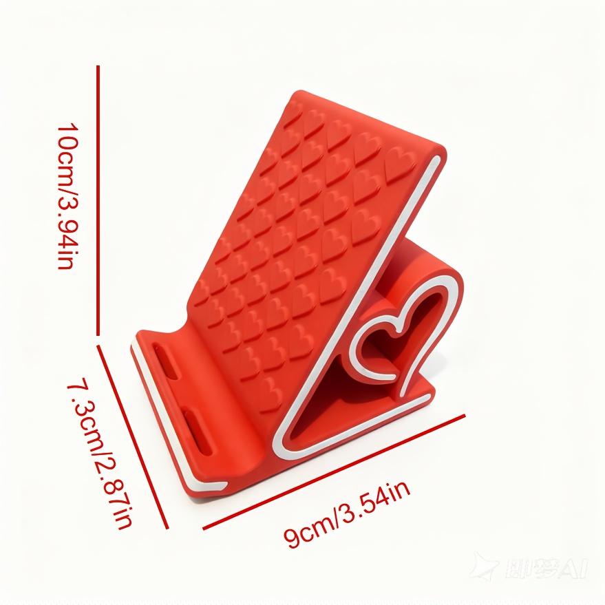 Romantic Heart Phone Stand - Perfect Valentine'S Day Gift for Her, Stylish Desktop Decor, Portable And Anti-Skid, Multi-Scene Use: Streaming/Working