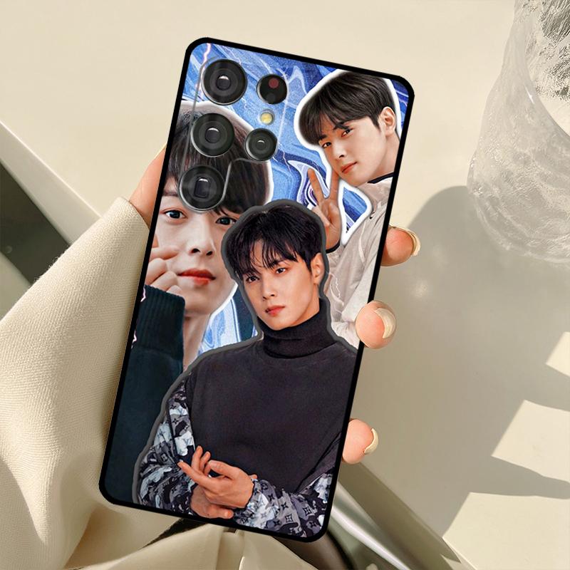 

Cha Eun Woo Korean actor singer Case For Samsung Galaxy S22 Ultra S21 S20 S24 S25 Ultra S9 S10 Plus S23 FE S25 FE Back Cover Galaxy S23 Plus