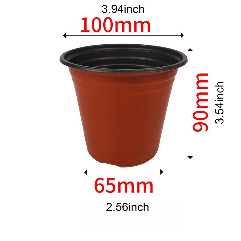 9‑15cm Plastic Flower Pot with Drainage Hole10PCS Nursery Seedling Planter Gardening Grow Pot for Home Balcony Maceta Jardineria