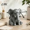 Animal Shape Desk Decor Elephant Glasses Holder, 3D Printed Geometric Eyeglass Display Office Accessories Organizer, Decorative Desktop Ornament