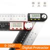 Goniometer Electronic Protractor Digital Gauge Angle Measurement Tool Multi Angle Ruler Woodworking Tools Meter Angle Finder 360