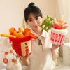 Meatballs Stuffed Plush Plants Pretend Cooking Hot Pot Skewers Stuffed Toys  Birthday Gifts
