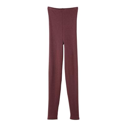 Gunze Hot Magic New Royal Wine Full-Length Leggings, MH5961, Women's,