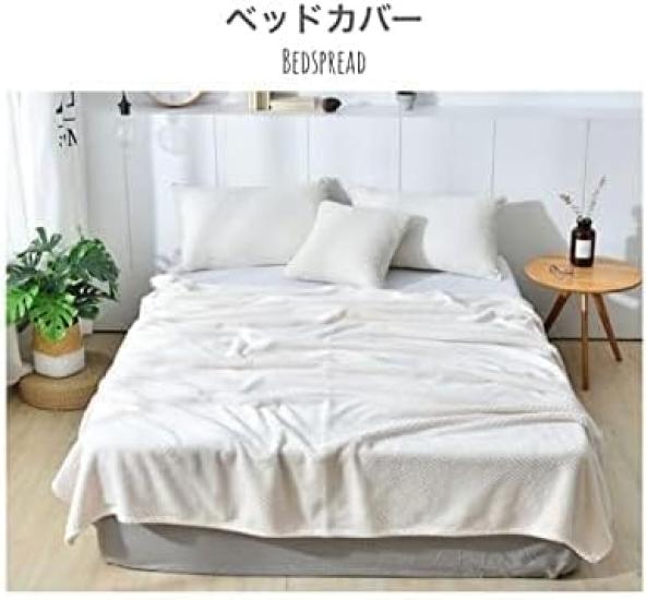 Sofa Cover Bedspread Warm Waffle Fluffy Plain Washable Blanket Throw Fleece X Multi-cover (200cm 230cm, Purple)