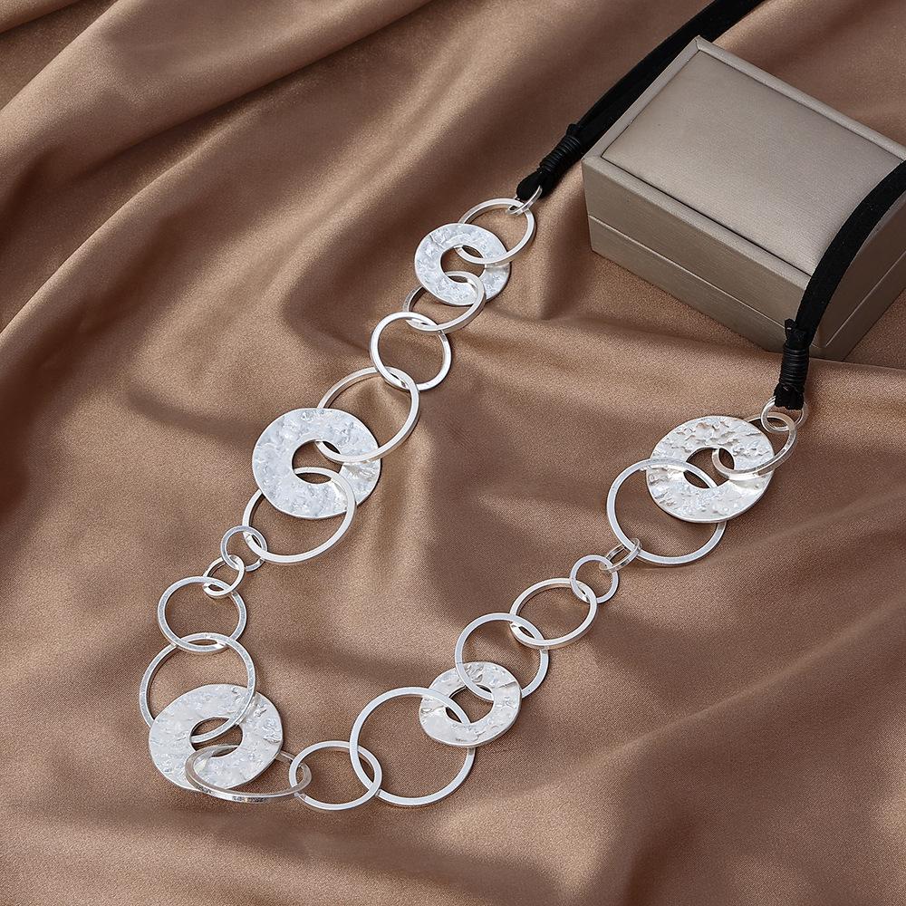 Long Chain Metal Alloy Personalized Women'S Jewelry Retro Short Necklace
