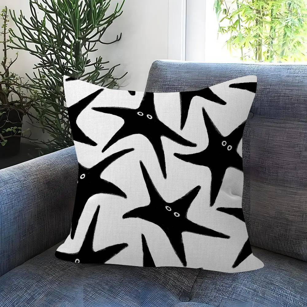 Black And White Abstract Pillow Cushion Cover Pillowcase Living Room Sofa Home Decor