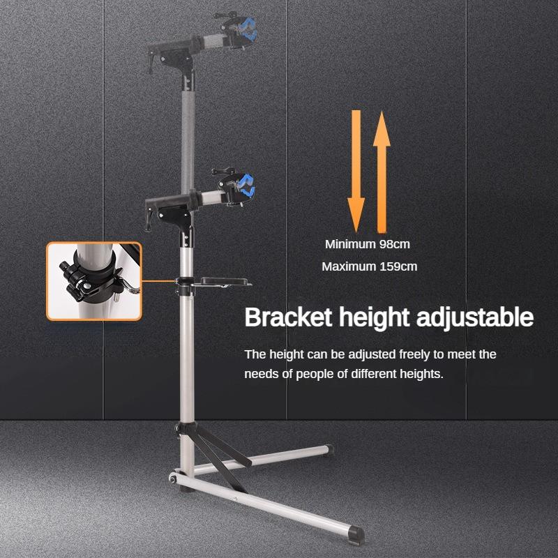 Aluminum Alloy Mountain Bike Repair Workbench Household Repair Tool Display Rack Foldable Bicycle Repair Frame