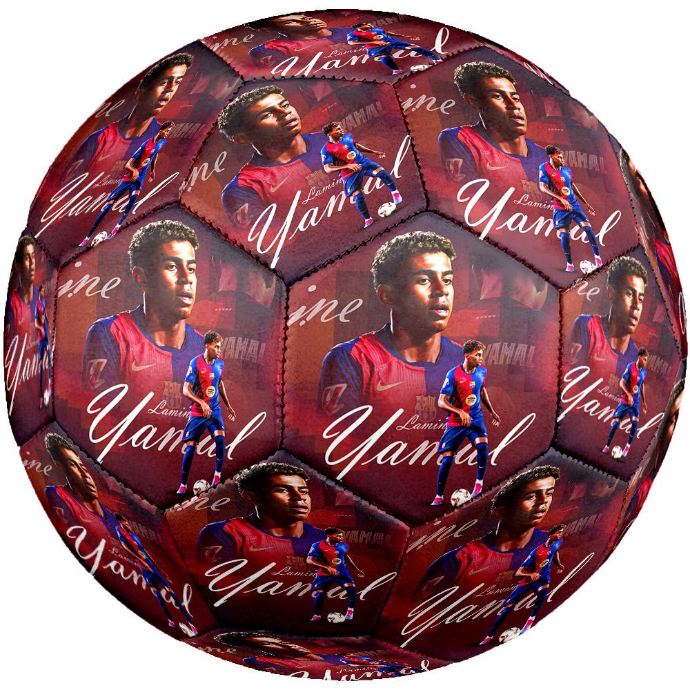 Yamal Size 5 Soccer Football Machine Sewn Indoor/Outdoor Training and Matches Perfect Commemorative Gift for Soccer Lovers