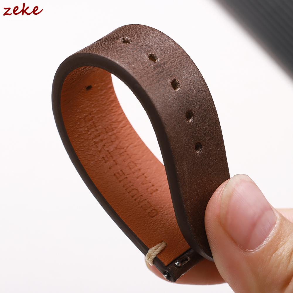 Handmade Stitching Cowhide Strap for Omega Business Vintage Genuine Leather Watch Bands Men 20/22mm Quick Release Wrist Bracelet