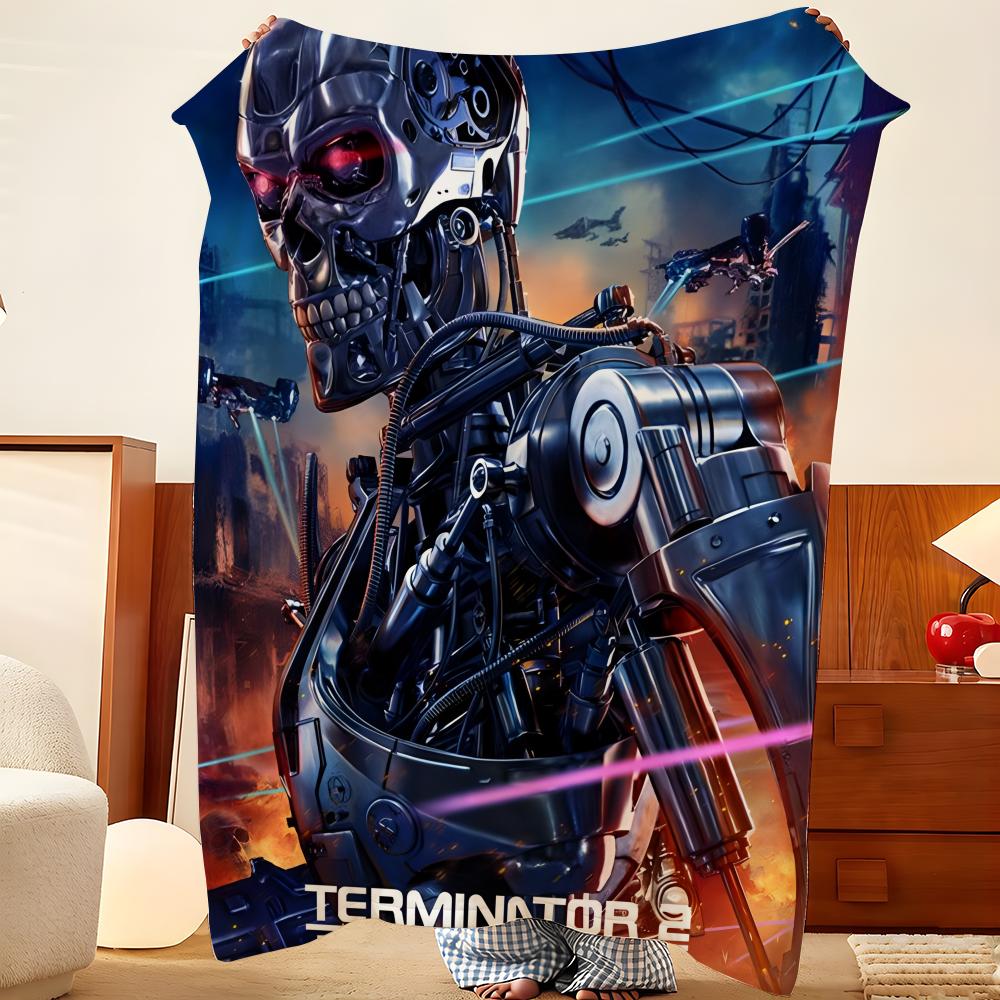 Film T-Der T-Terminator Wurf Flanell Decke, Leicht Gemütlich, Strapazierfähig Waschbar niedlich Cool