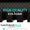 EVA Foam Interlocking Exercise Mat Tiles Extra Thick PVC Gym Flooring for Fitness Yoga Aerobics Non-Slip Black Mat 16Pcs