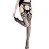 Sexy Suspenders Integrated Socks Black Silk Fishnet Socks Long Tube Women Pure Desire Large Size Thin Hot Net Socks W