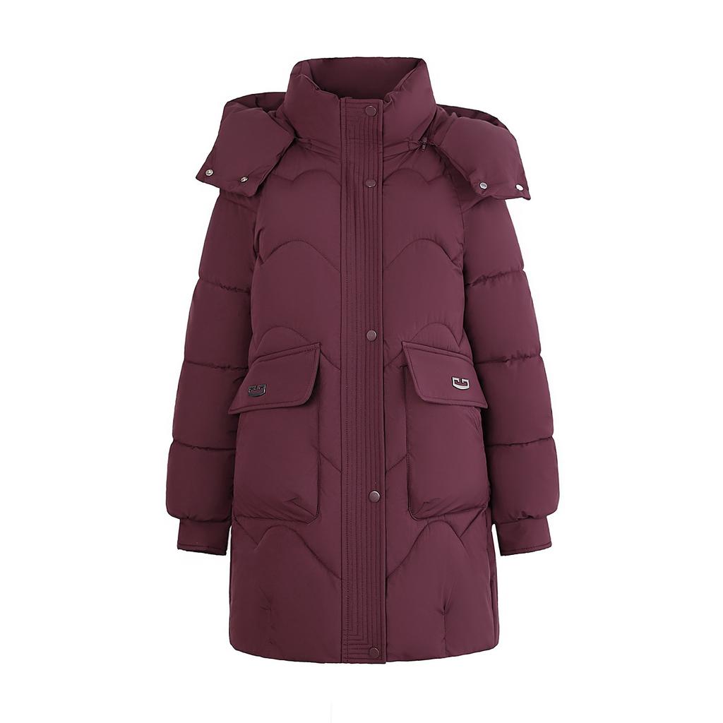 New winter hooded cotton-padded clothes women's medium and long cotton-padded clothes plus size women's clothes thickened cotton-padded jacket