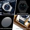 Business Watch Waterproof Luminous Date Calendar Function Men's Stainless Steel Quartz Wristatch