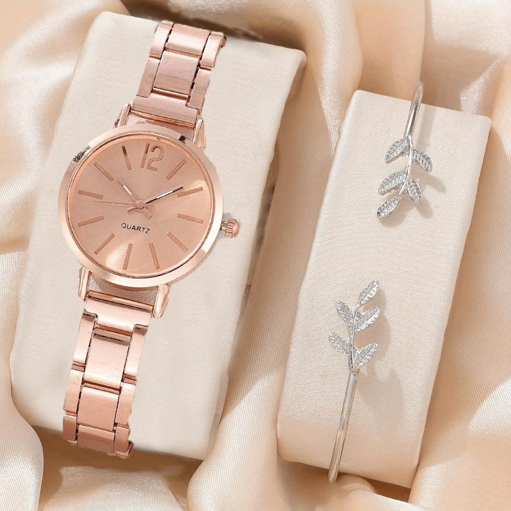 Ladies Watch Temperament Steel Belt Ladies Watch Watch, Simple Trend Ladies Quartz Watch Bracelet Set