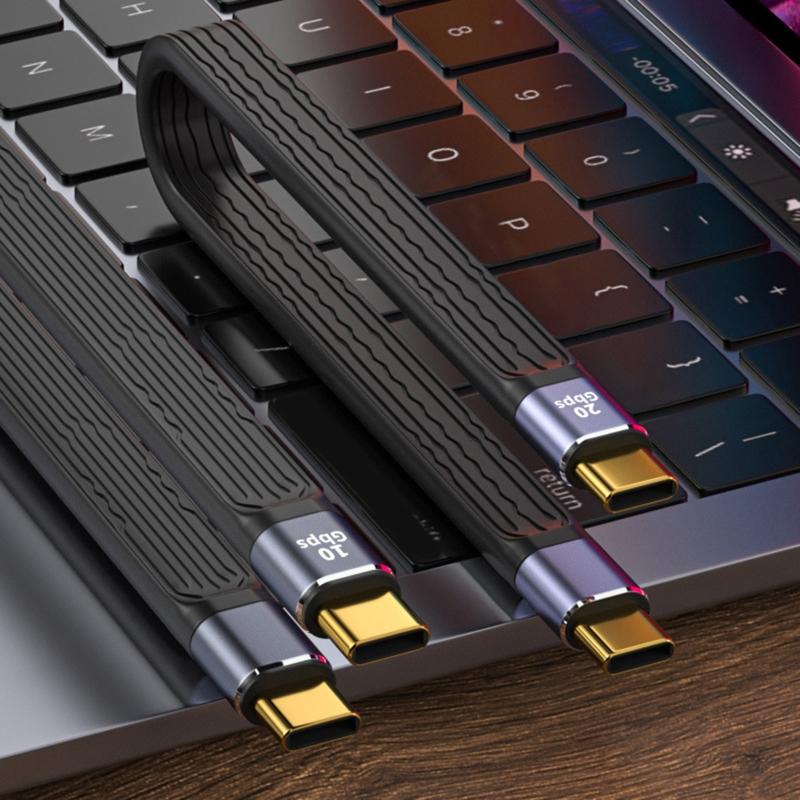 3 Usb Type-C Cable Featuring Usb-C To Usb-C End Connections  3 Cable 10/20 Gbps Data Transfer