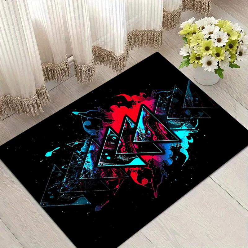 

1pc Start button Print, Design Indoor Area Rug - Soft, Anti-Slip, and Durable Gaming Room Decor for Bedroom, Living Room 60cm by 90cm