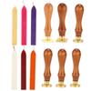 Wax Seal Stamp Kit Clear Pattern   Classic Sealing Kit for Envelopes Invitations Weddin