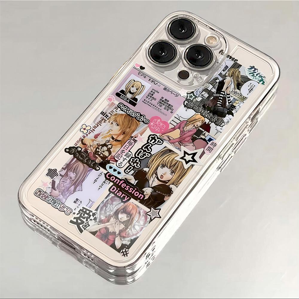 

Luxury Clmj Death Note Misa Phone Case For Xiaomi Redmi Note 13 12 12S 12C 11 10 10C 13C 10s A2 A3 Pro Plus 4G 5G soft TPU Cover Note 12 Pro Plus 5G