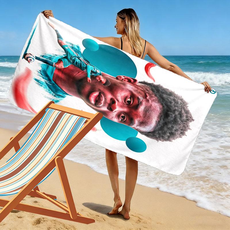 Bukayo Saka Hero Beach Towel, Large Soft Quick Dry Towel for Beach Camping Swimming