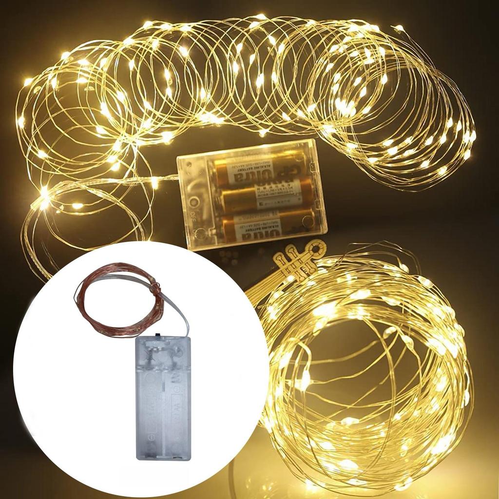 Constant Bright Copper Wire Lamp Battery Box 2m20 Lamp Holiday String Lights