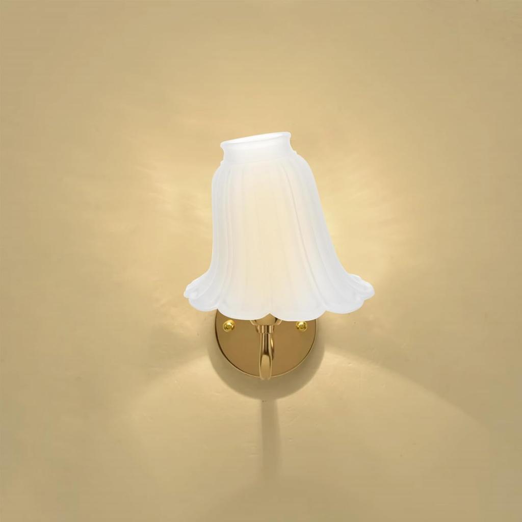 Glass Lamp Shade Replacement, Shape Frosted Glass, 5.70 Inch Diameter, White, for Table Lamps, Ceiling Lamps, Pendant Lamps, Home Decor