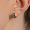 Stratigraphic Two-Way Ceramic Pearl Earrings (BG)