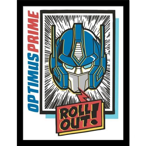 Transformers Roll Out Optimus Prime Framed Poster