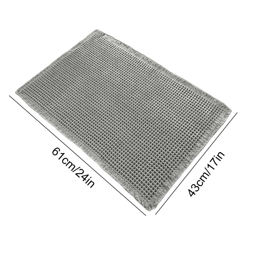 

Bathtub Mat Non Slip Bathroom Mat Non Slip Shower Rug Waffle Quick Dry Machine Washable Carpet Super Absorbent Bathmat For Tub зелений
