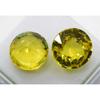 Yellow Sapphire Excellent Round Cut 20.54 Ct Natural Certified Gemstone Of Pair