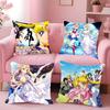 Comic Ssailor Mmoon Cushion Cover Antidustmite Sofa Cushion Decorative Office Cover Lounge Area Indoor Outdoor Use