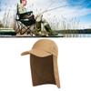 UPF 50+ Fishing Sun Cap with Neck Flap Wide Brim Fishing Sun Hat for 55-60cm Head Circumference Adjustable Sun Cap Travel