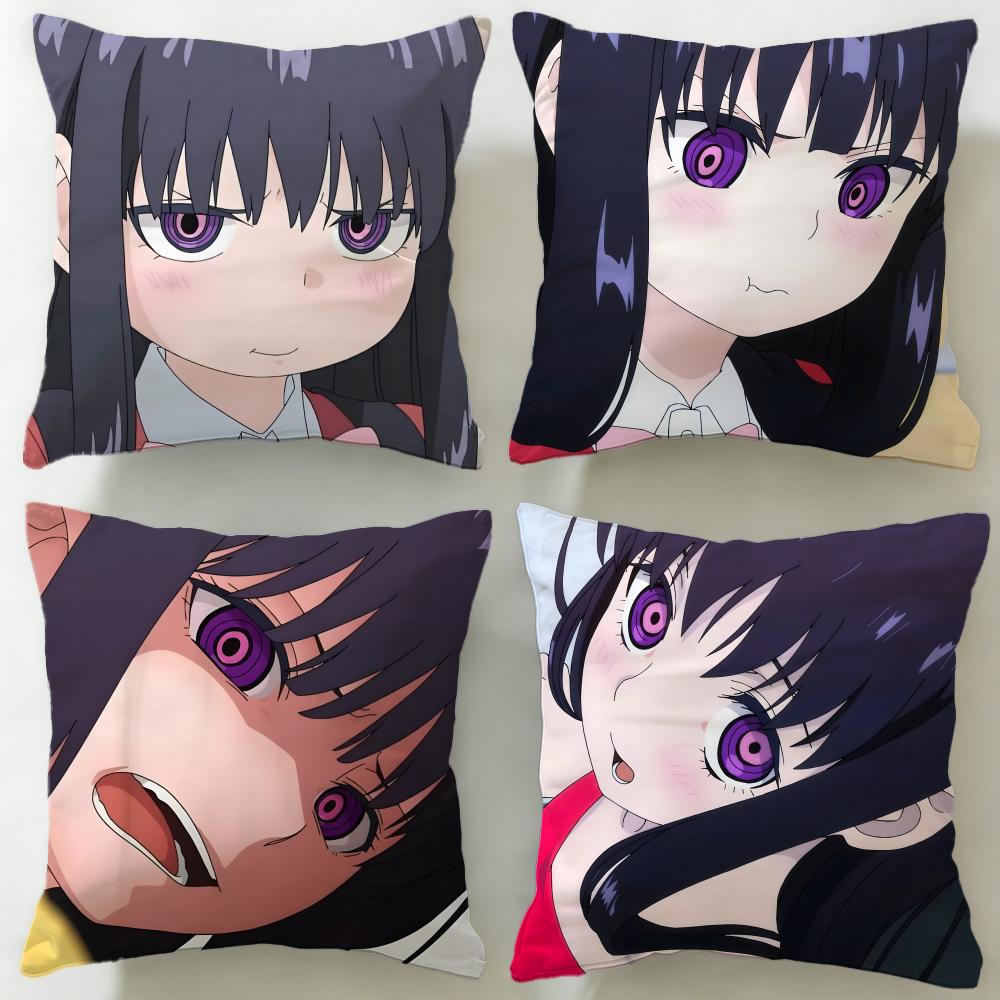 anime Kaii to Otome to Kamikakushi Cushion Cover Soft EasyWash Pillow Case Versatile for Couch Bed Travel and Office