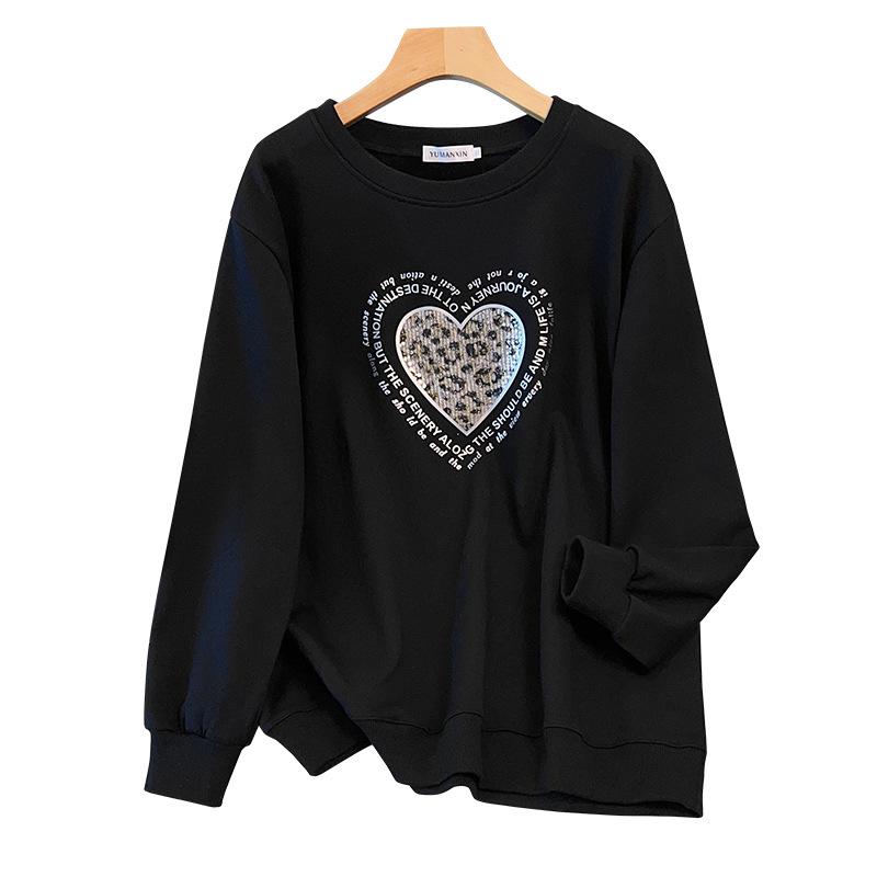 Plus Size Pullover Hoodie (200/350 jin), Extra Fat, Bust 150/170, Loose Fit Slimming Style - 6211